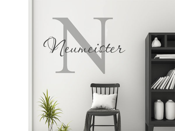 Wandtattoo Neumeister Nachname