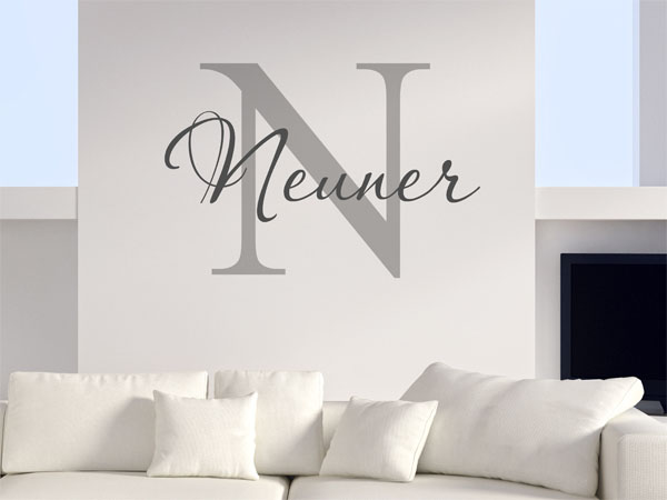 Wandtattoo Neuner Nachname