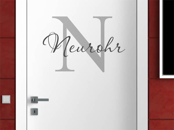 Wandtattoo Neurohr Nachname