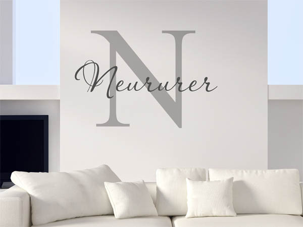 Wandtattoo Neururer Nachname