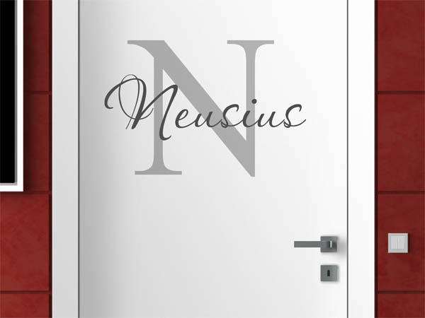 Wandtattoo Neusius Nachname