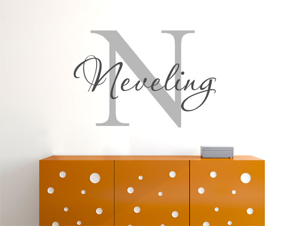 Wandtattoo Neveling Nachname