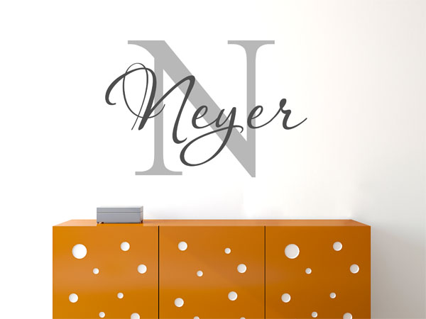 Wandtattoo Neyer Nachname