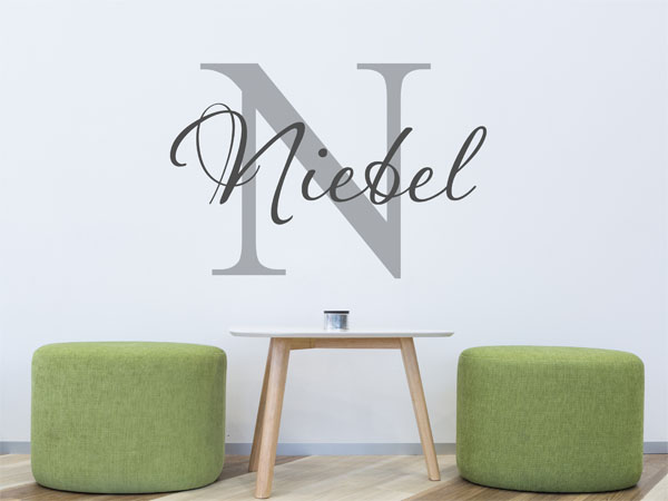 Wandtattoo Niebel Nachname