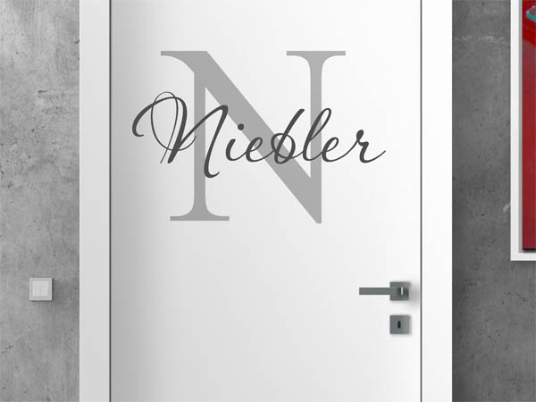 Wandtattoo Niebler Nachname