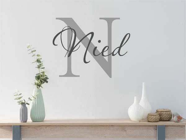 Wandtattoo Nied Nachname