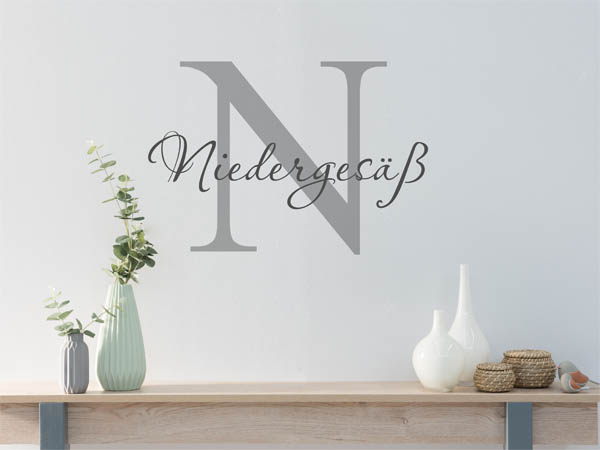 Wandtattoo Niedergesäß Nachname