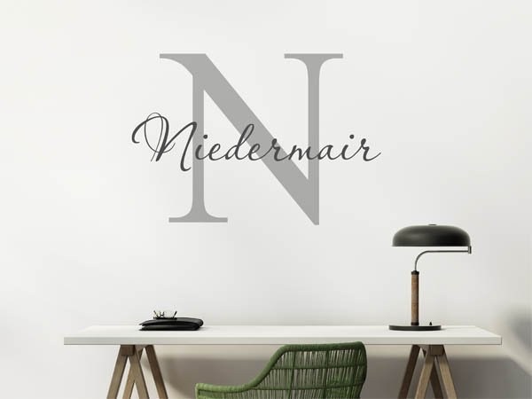 Wandtattoo Niedermair Nachname