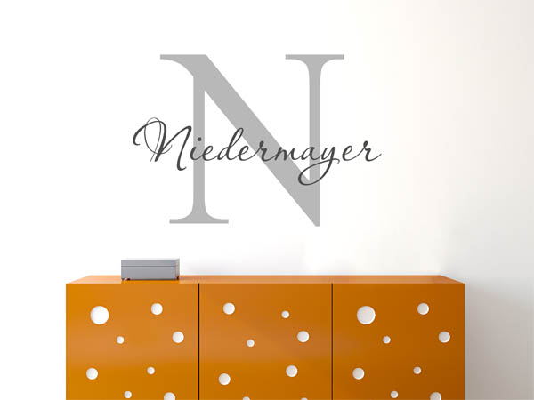Wandtattoo Niedermayer Nachname