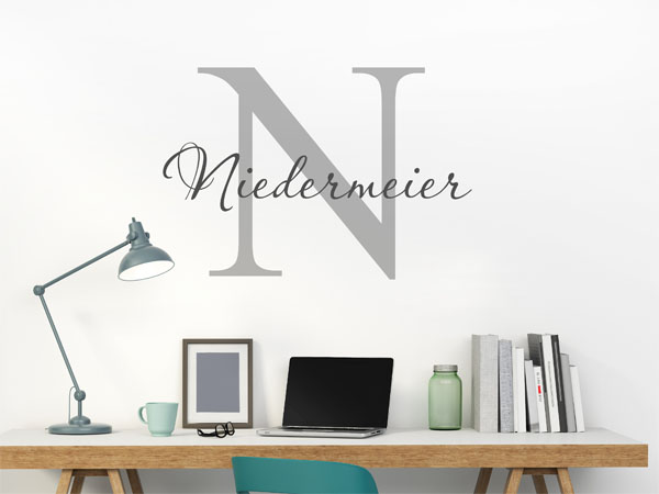 Wandtattoo Niedermeier Nachname