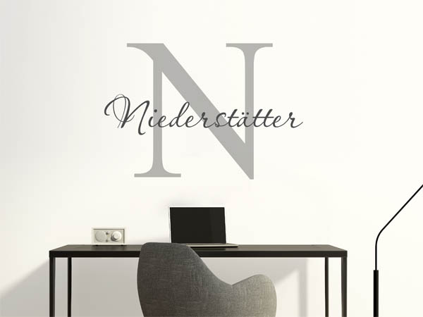 Wandtattoo Niederstätter Nachname
