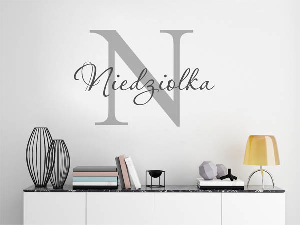 Wandtattoo Niedziolka Nachname