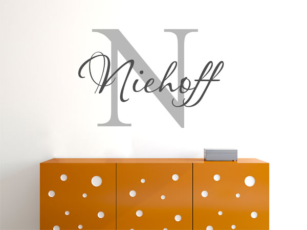 Wandtattoo Niehoff Nachname
