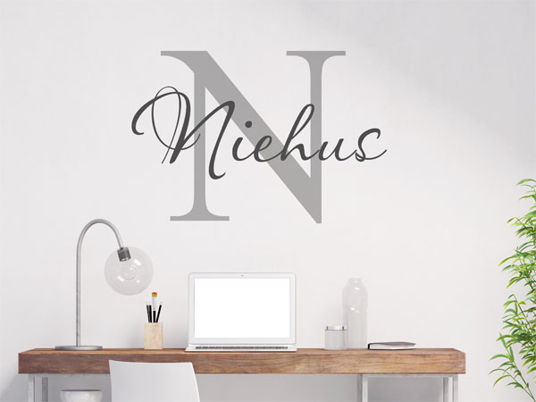 Wandtattoo Niehus Nachname
