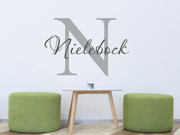 Wandtattoo Nielebock Nachname