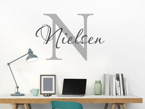 Wandtattoo Nielsen Nachname