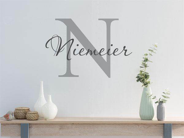 Wandtattoo Niemeier Nachname