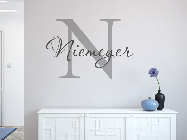 Wandtattoo Niemeyer Nachname