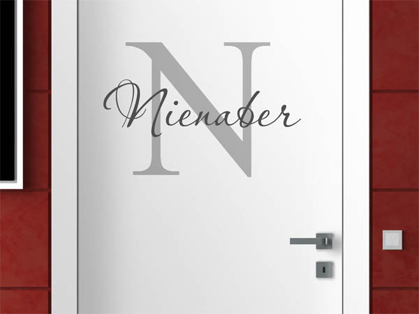 Wandtattoo Nienaber Nachname