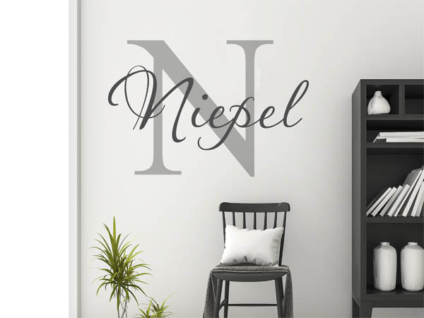 Wandtattoo Niepel Nachname