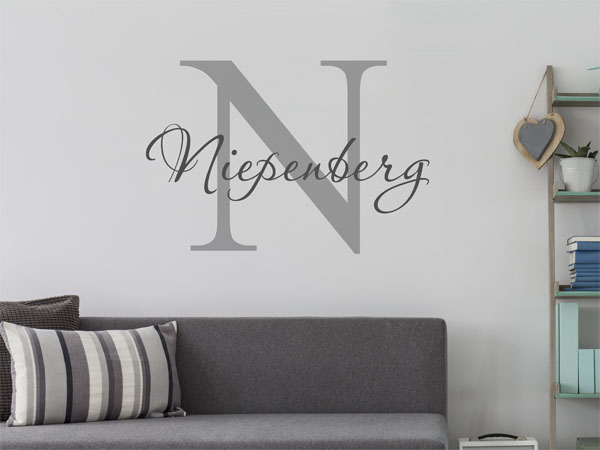 Wandtattoo Niepenberg Nachname