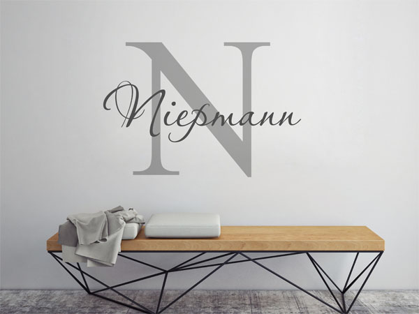 Wandtattoo Niepmann Nachname