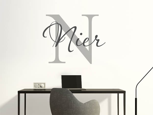Wandtattoo Nier Nachname