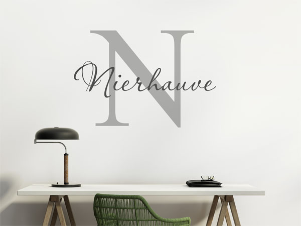 Wandtattoo Nierhauve Nachname