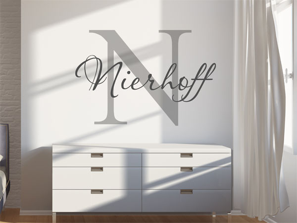 Wandtattoo Nierhoff Nachname