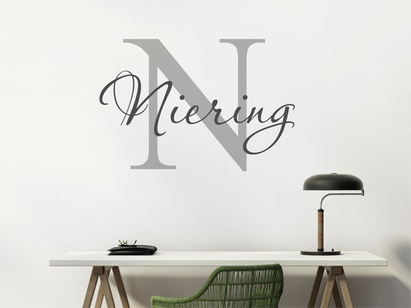 Wandtattoo Niering Nachname