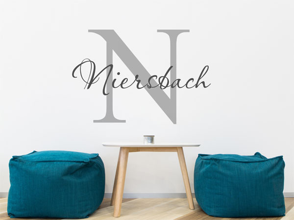 Wandtattoo Niersbach Nachname