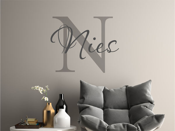 Wandtattoo Nies Nachname