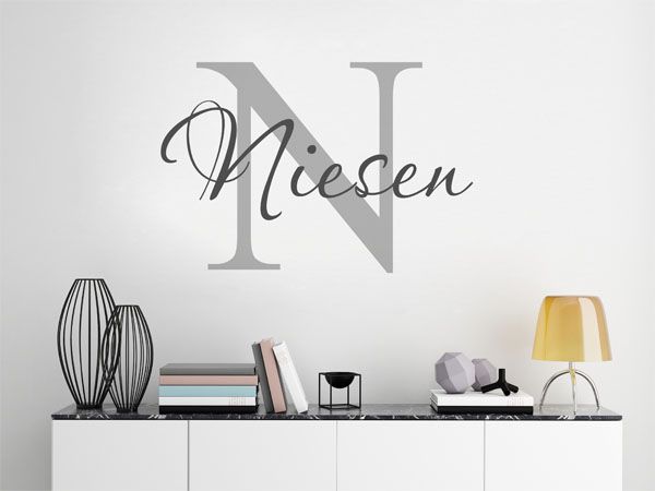 Wandtattoo Niesen Nachname