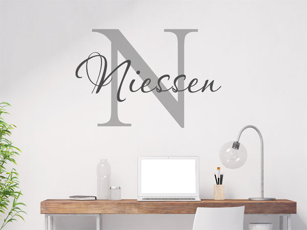 Wandtattoo Niessen Nachname