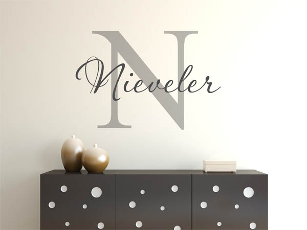 Wandtattoo Nieveler Nachname