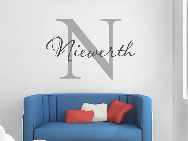Wandtattoo Niewerth Nachname