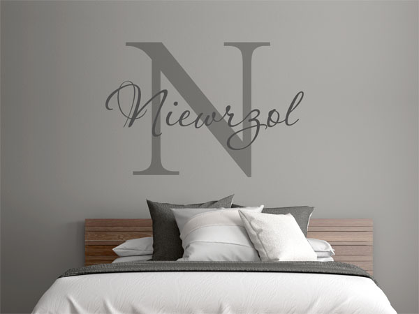 Wandtattoo Niewrzol Nachname