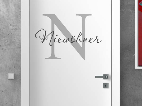 Wandtattoo Niewöhner Nachname