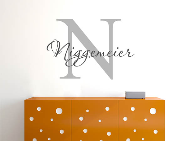 Wandtattoo Niggemeier Nachname