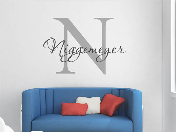 Wandtattoo Niggemeyer Nachname