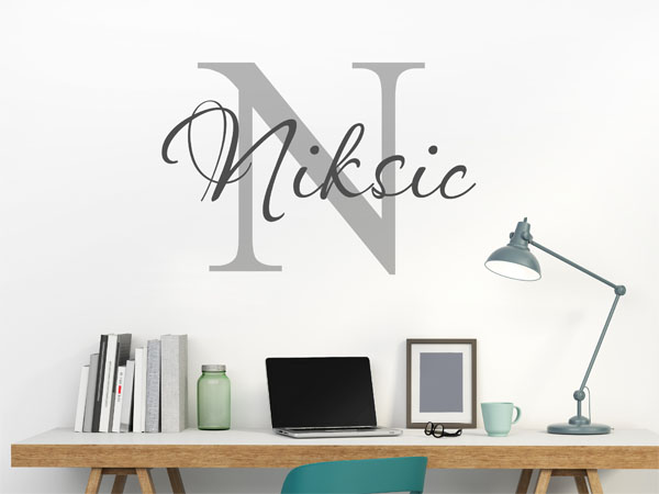 Wandtattoo Niksic Nachname