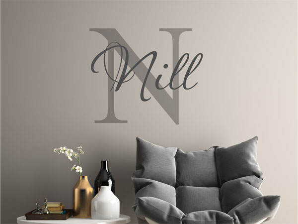 Wandtattoo Nill Nachname