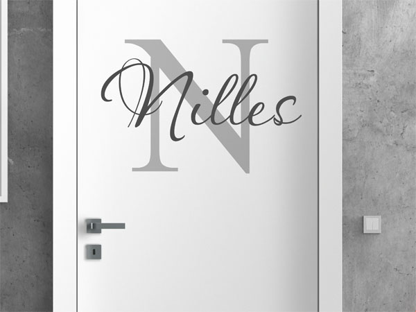 Wandtattoo Nilles Nachname