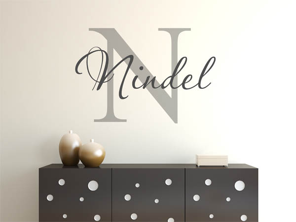 Wandtattoo Nindel Nachname