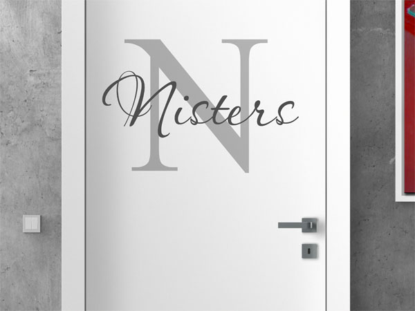 Wandtattoo Nisters Nachname