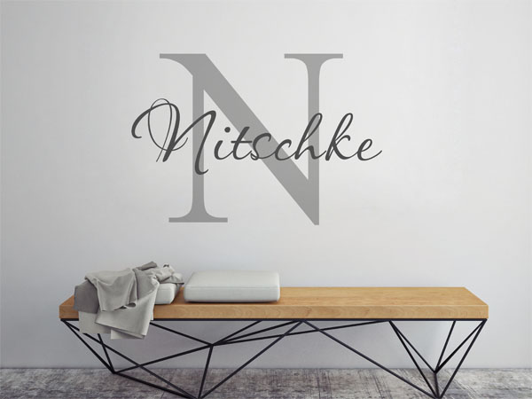 Wandtattoo Nitschke Nachname