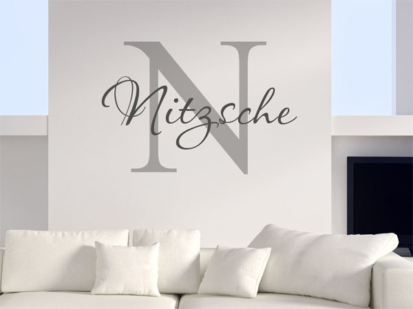 Wandtattoo Nitzsche Nachname