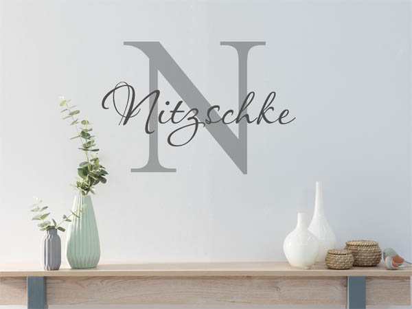 Wandtattoo Nitzschke Nachname