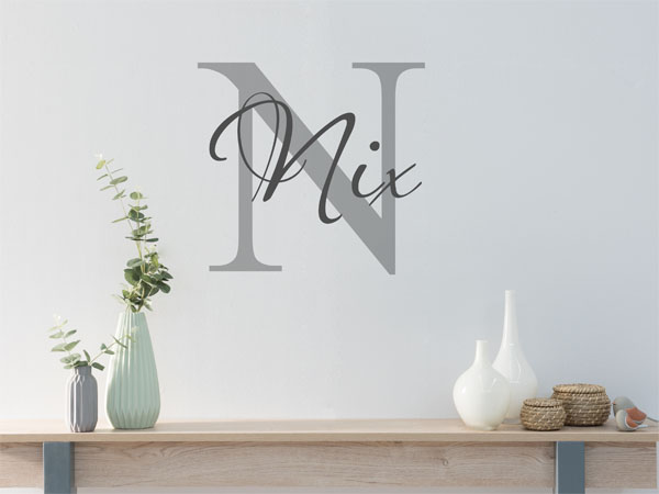 Wandtattoo Nix Nachname
