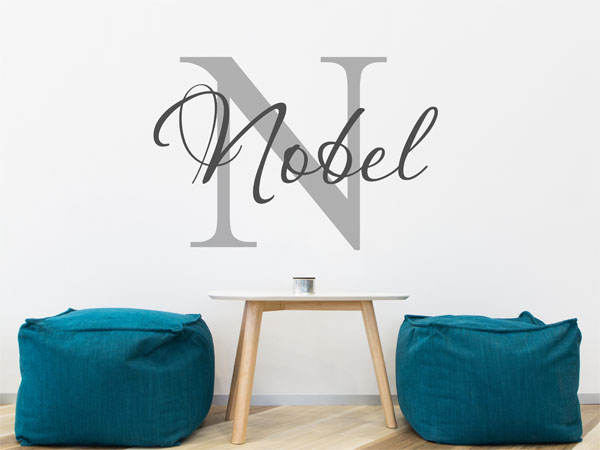 Wandtattoo Nobel Nachname